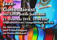 11. Februar 2018 Kirche in Essen-Ueberruhr - Jazz-Gottesdienst mit der Little Johns Jazz Band